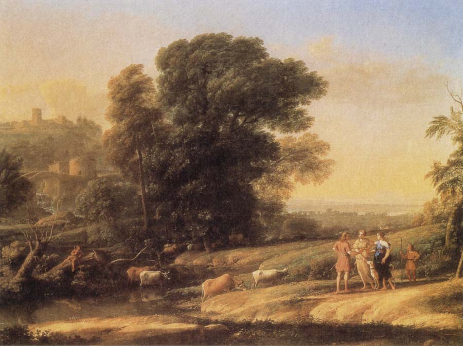 Landscape with Cephalus and Procris reunited by Diana